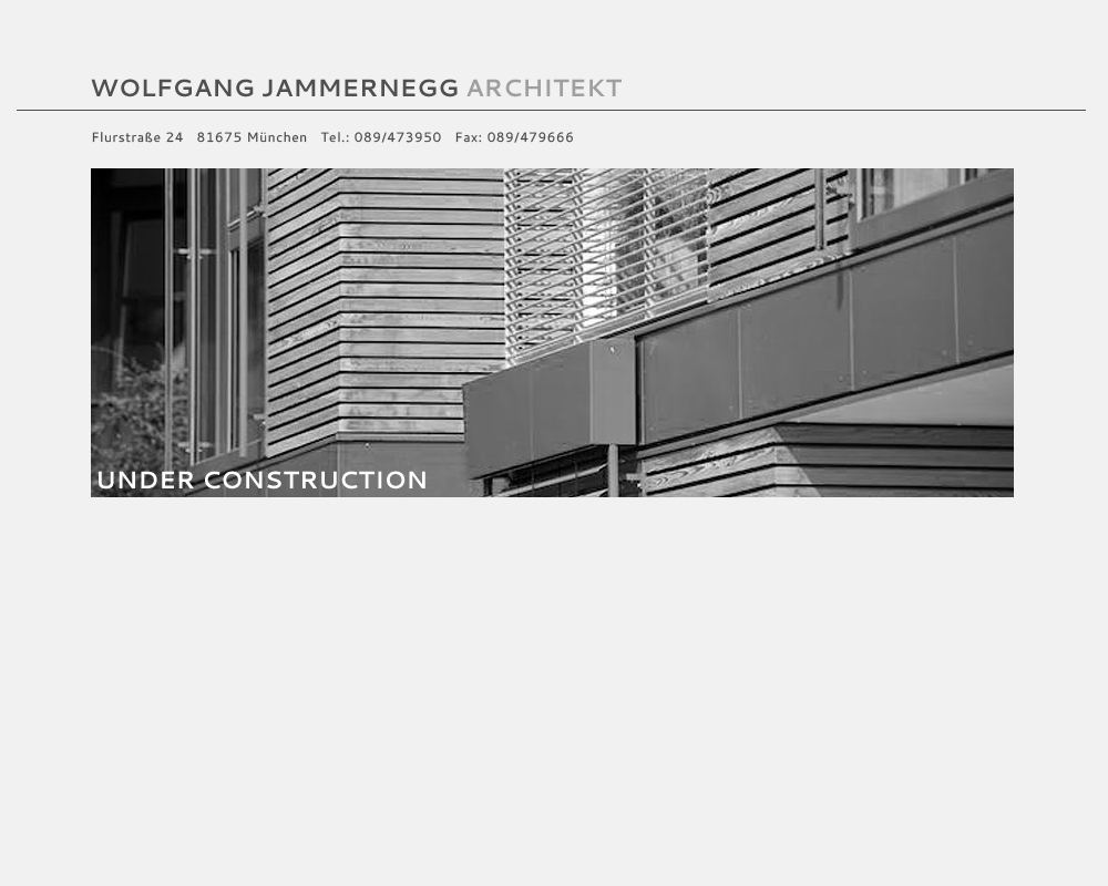 Wolfgang Jammernegg - Architekturbüro Under construction
